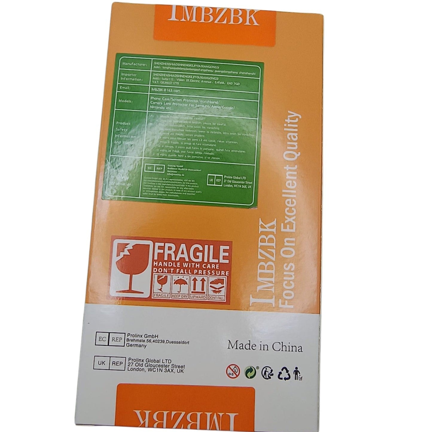 LMBZBK product packaging with orange and green labels on a white background