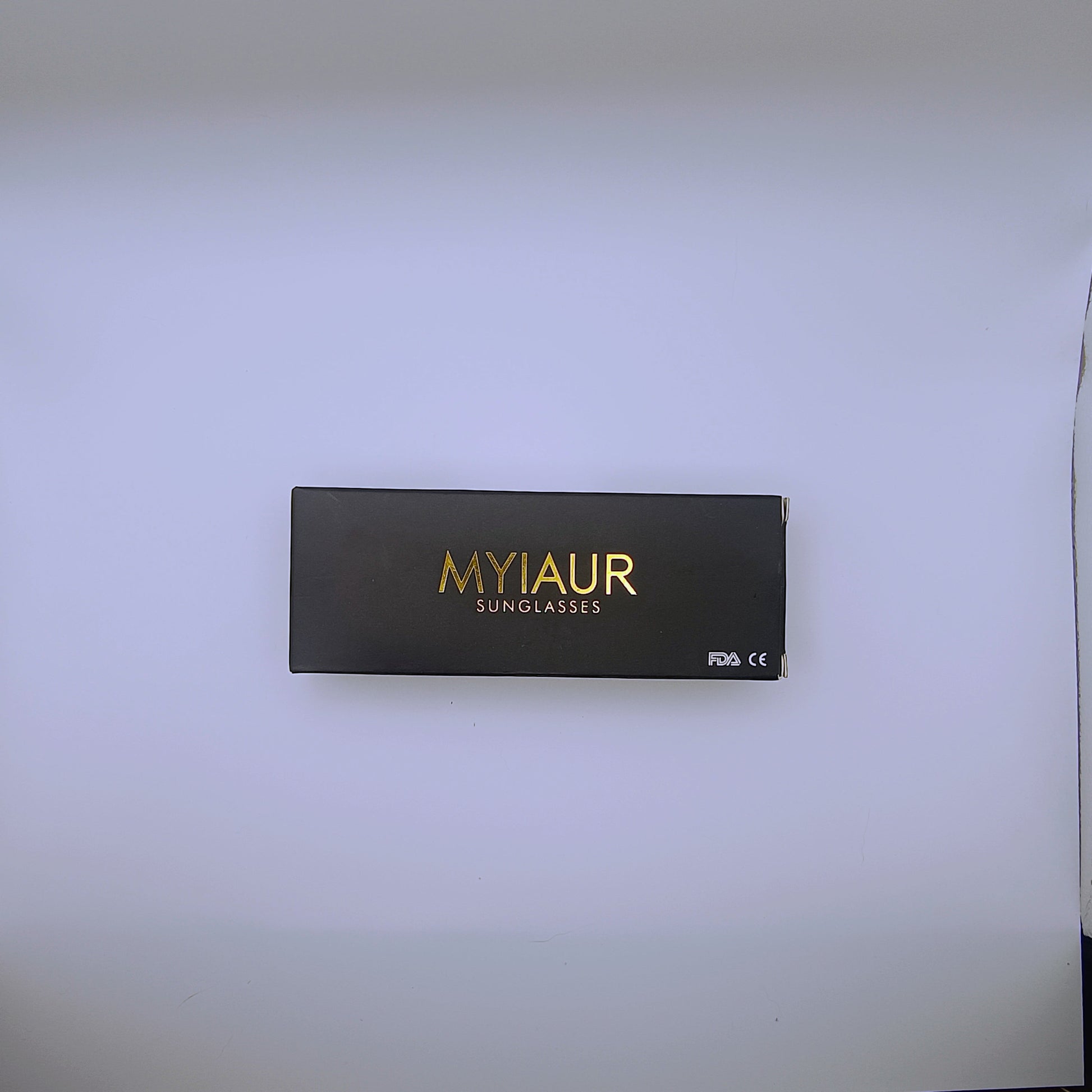 MYIAUR sunglasses box on a light gray background